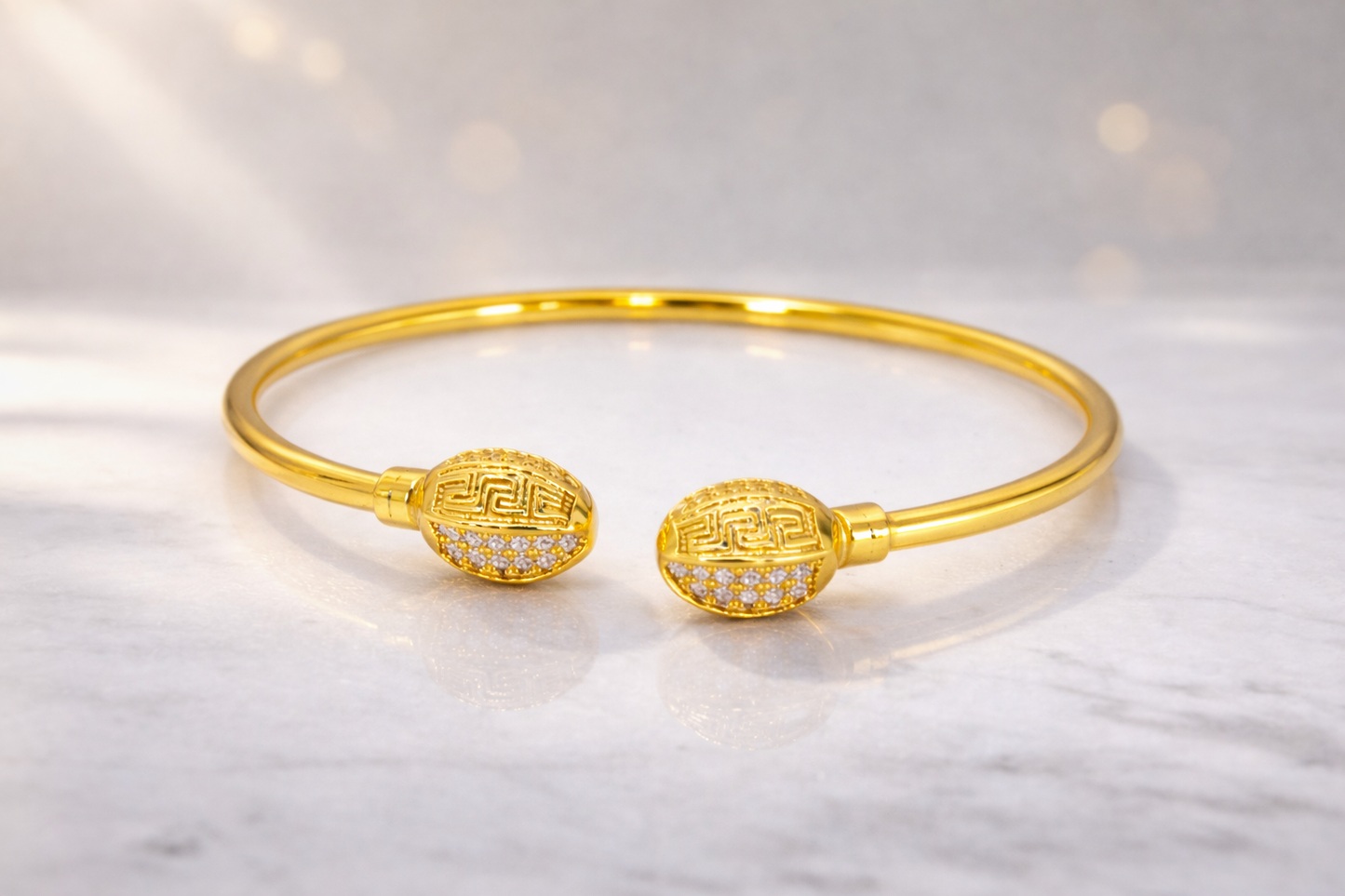 NuGold Trendy Openable Kada For Women