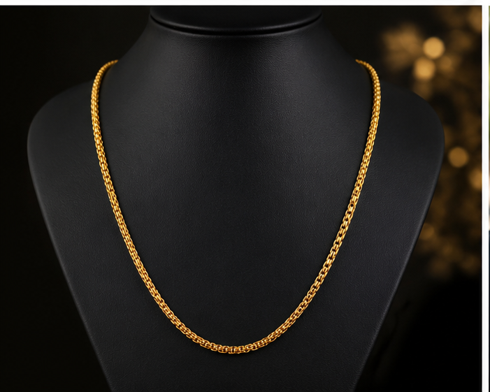 NUGOLD Classic Gold Link Chain for Men & Women