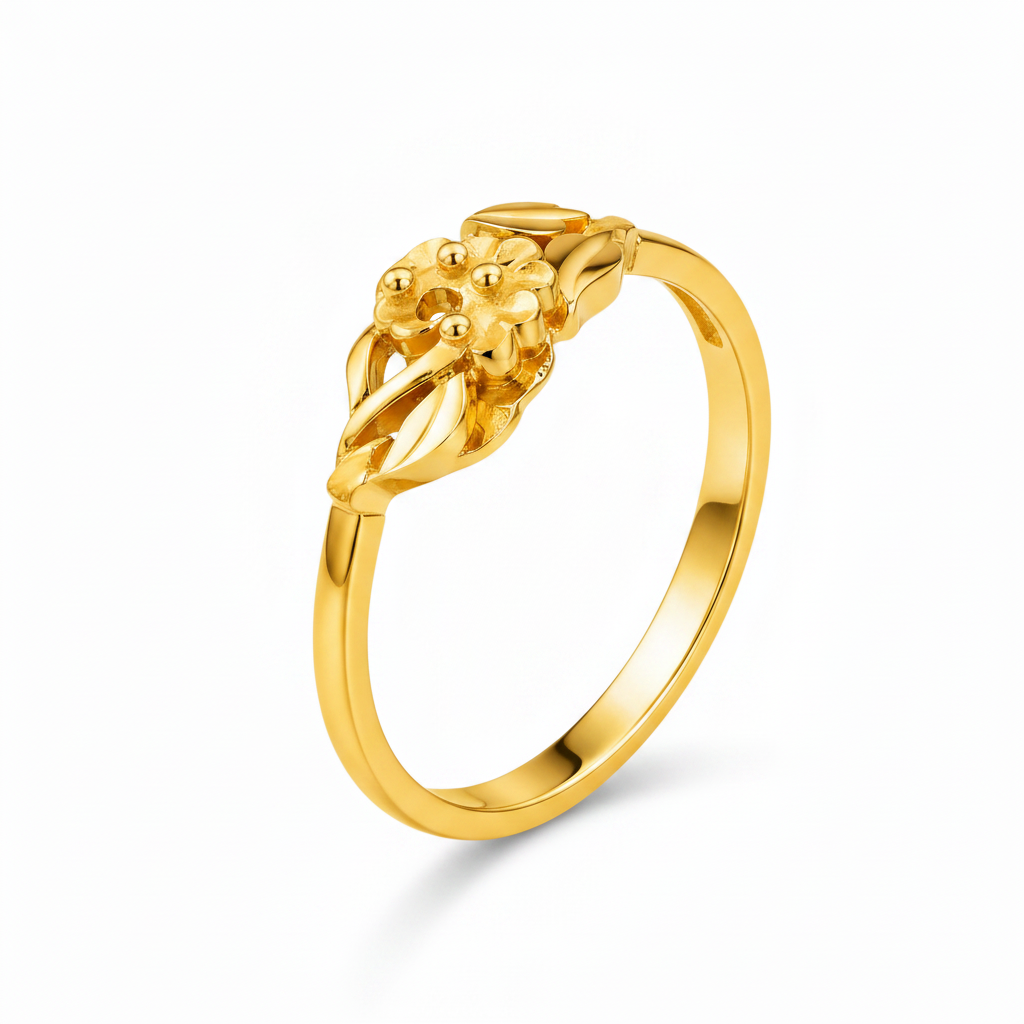 Regal Floral Vine Elegance Statement Ring for Women