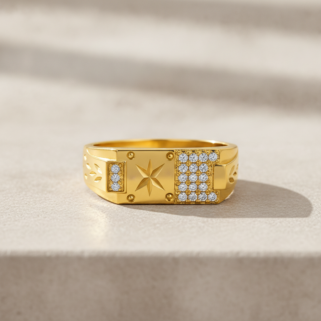 Imperial Star Crest Pavé Luxe Ring