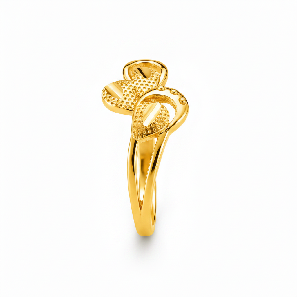 Regal Triple Petal Harmony Statement Ring