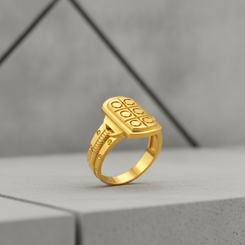 Royal Six Dot Crest Designer Ring