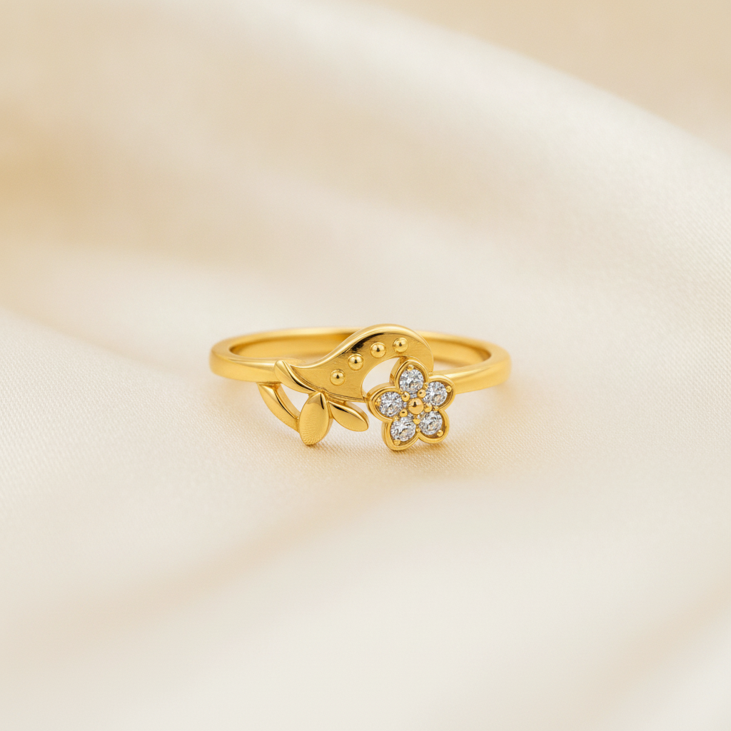 Royal Blossom Vine Grace Statement Ring