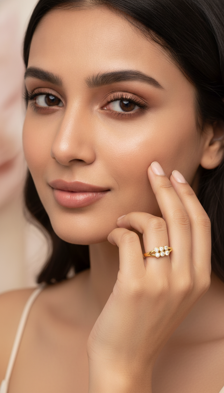Celestial Curve Pavé Ring