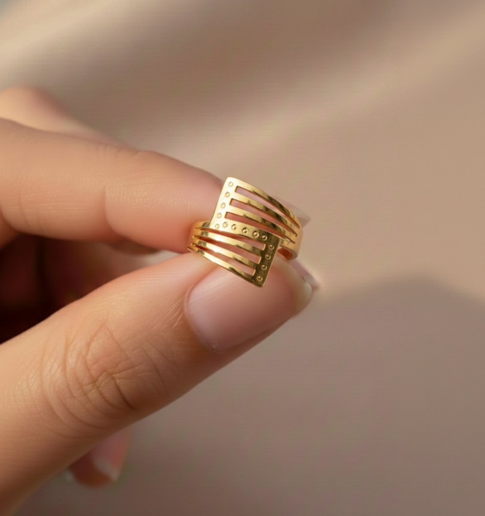 NuGold Trendy Ring For Women