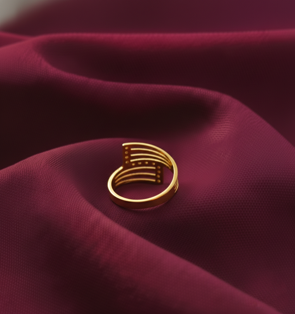 NuGold Trendy Ring For Women