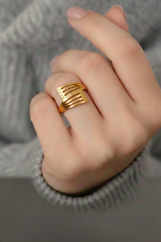 NuGold Trendy Ring For Women