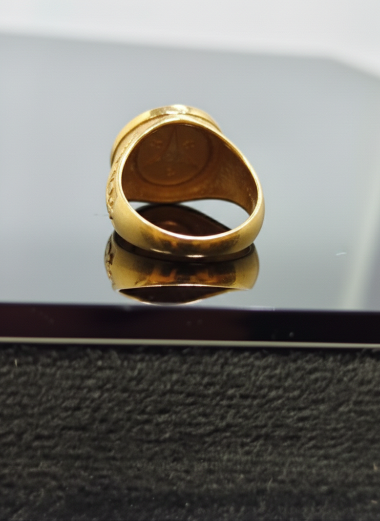 NuGold Mercedes Ring For Men