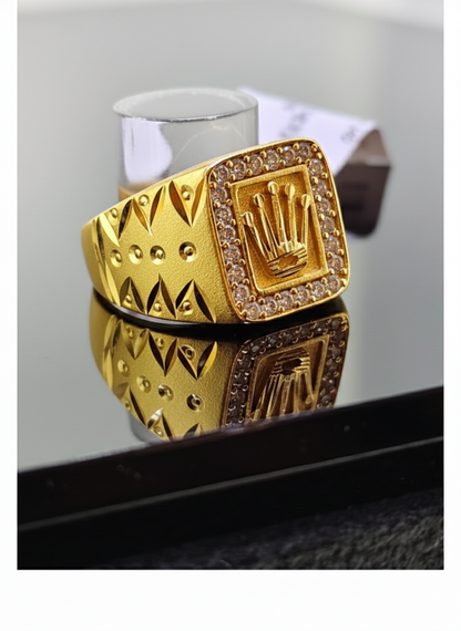 NuGold Crown Ring for Men