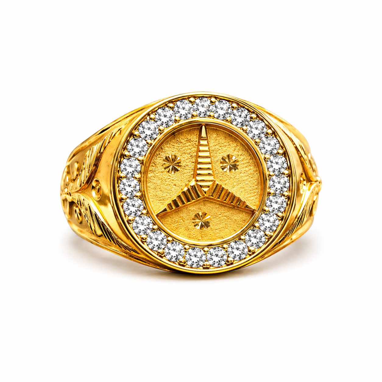 NuGold Imperial Star Emblem Ring
