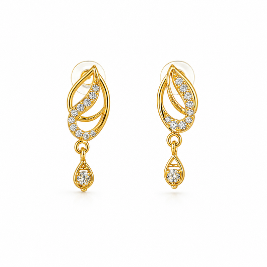 Radiant Marquise Silhouette Drop Earrings