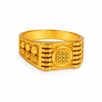 Royal Gridcrest Heritage Statement Ring for Men
