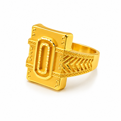 Regal Zero Crest Heritage Signet Ring For Men