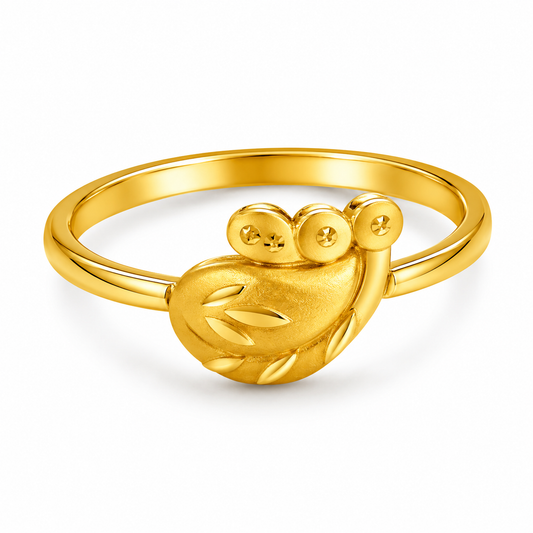 Regal Peacock Bloom Elegance Statement Ring for Women