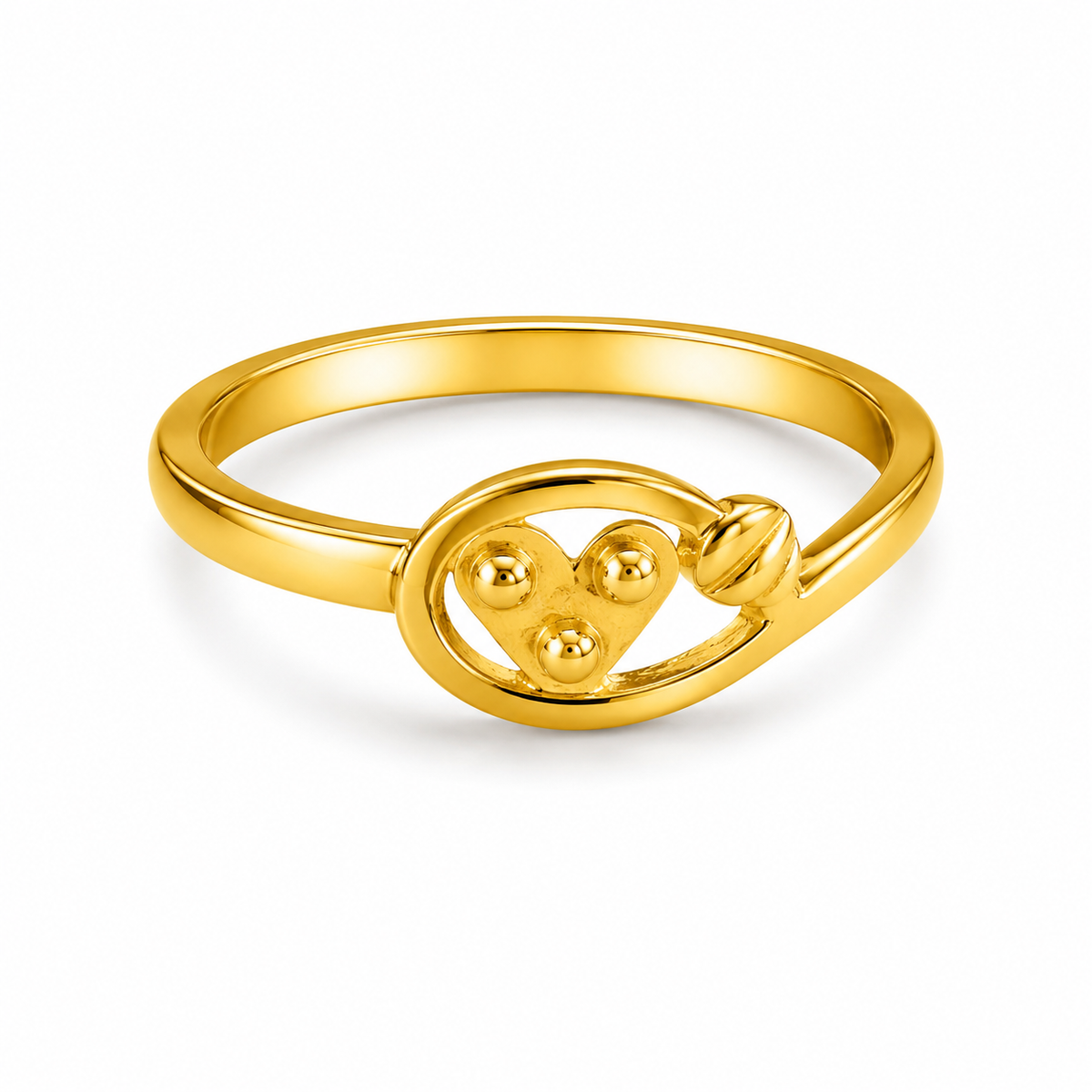Eternal Heart Orbit Designer Statement Ring