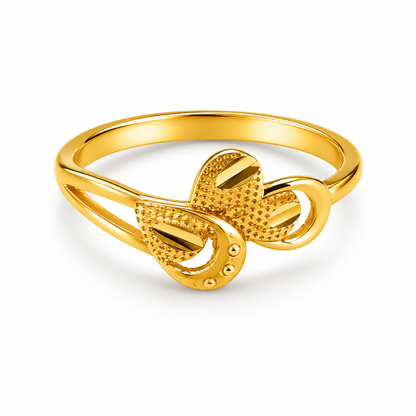 Regal Triple Petal Harmony Statement Ring