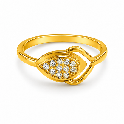 Eternal Leaf Radiance Designer Ring For Women