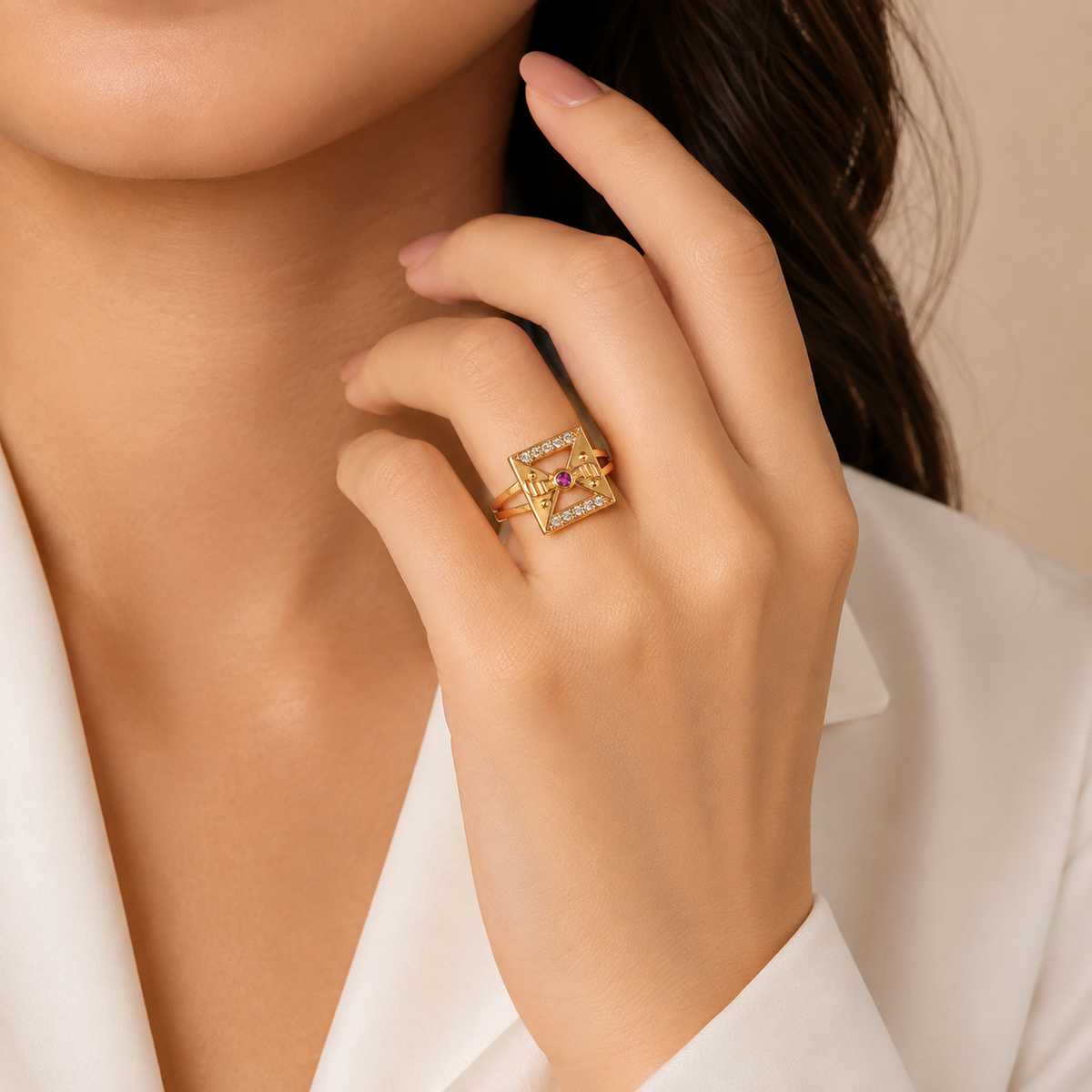 Regal Ruby Gateway Radiance Statement Ring for Women