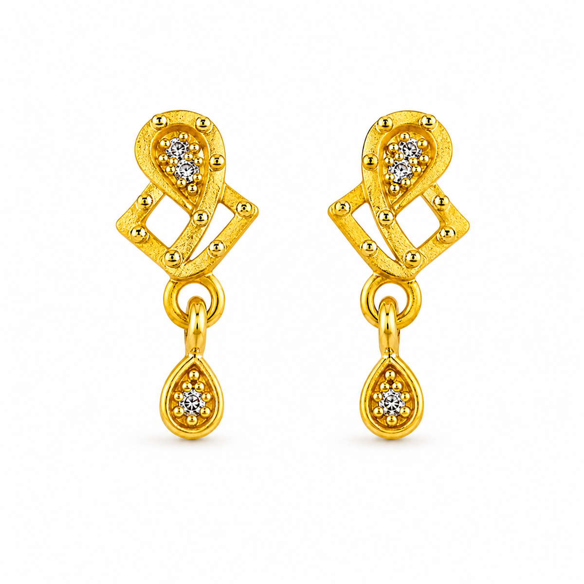 Elegant Modern Motif Designer Dangler Earrings