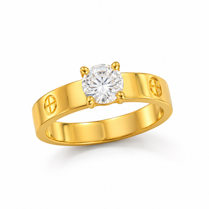 Royal Solitaire Crest Designer Ring