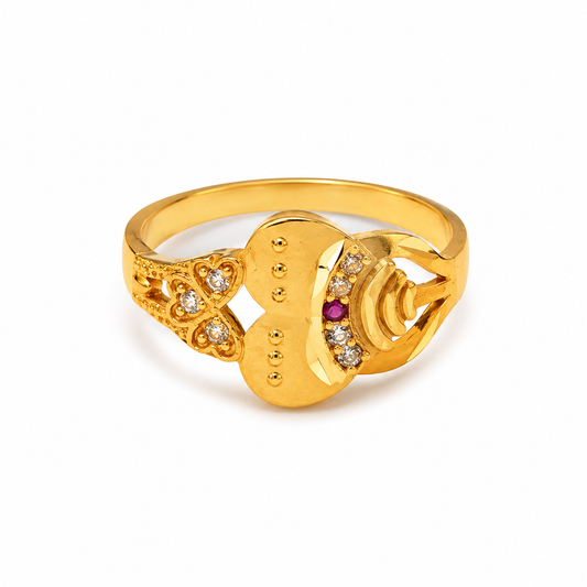 Imperial Ruby Vinework Statement Ring