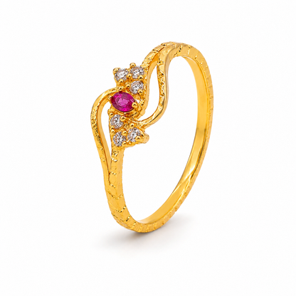Royal Crimson Infinity Luxe Ring