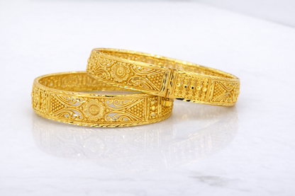 NuGold Traditional Gold Bangles For Women
