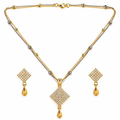 NUGOLD Luxe Radiance Dual-Tone Jewelry Set