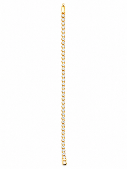 Designer Round Solitaire Tennis Bracelet for Women