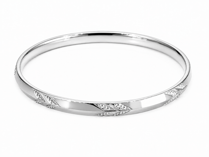 925 Sterling Silver Diamond-Cut Designer Kada for Men & Women