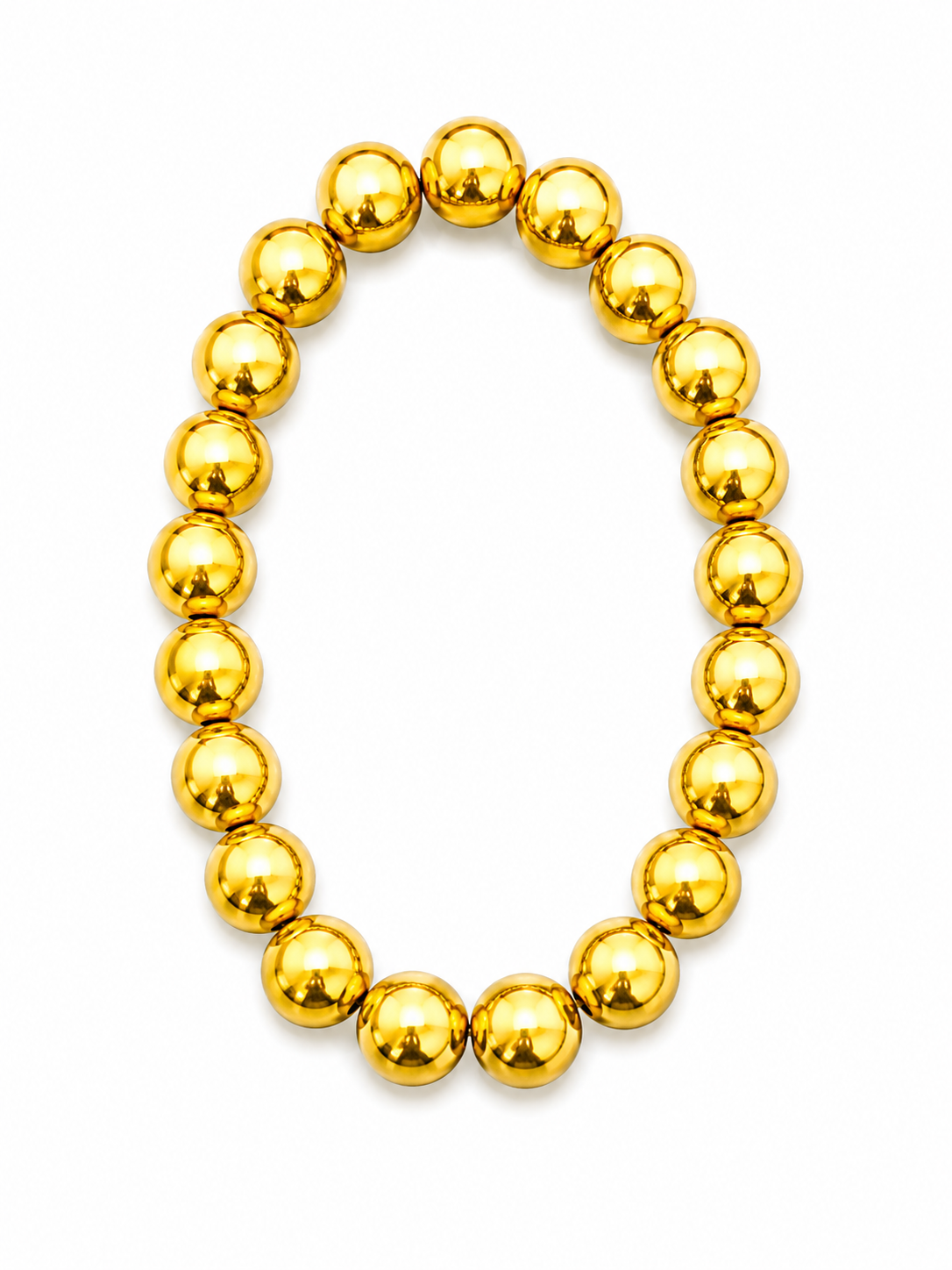 NUGOLD Premium Gold Beaded Bracelet for Girls & Women