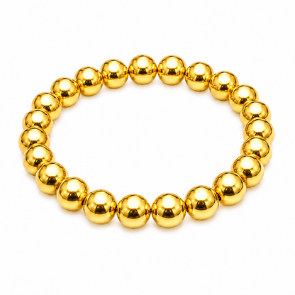 NUGOLD Premium Gold Beaded Bracelet for Girls & Women