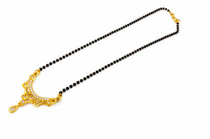 NuGold Mangalsutra With Stone Pendant