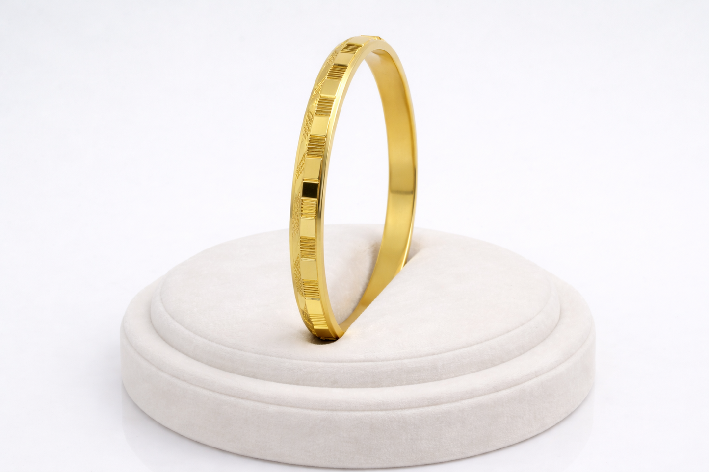 NuGold Textured Kada for Men