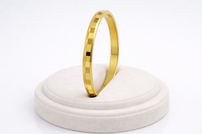 NuGold Textured Kada for Men