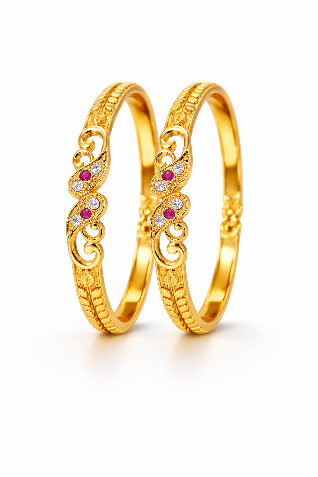 NuGold Stone Bangle For Women