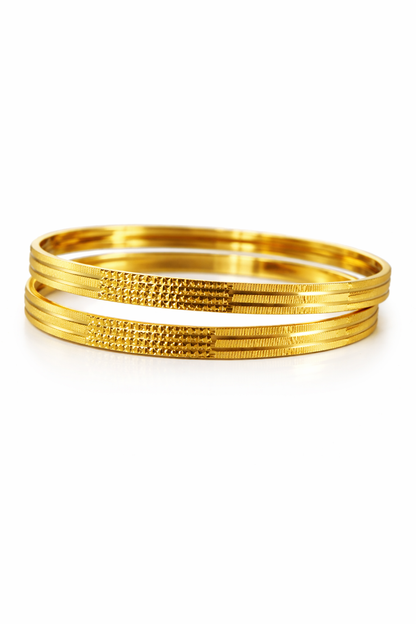 NuGold Designer Gold Bangles For Women