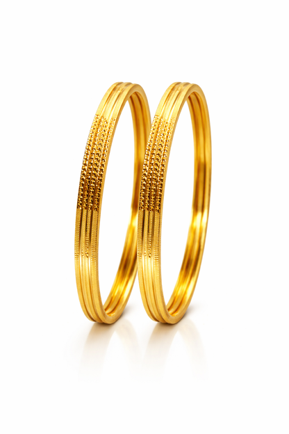NuGold Designer Gold Bangles For Women