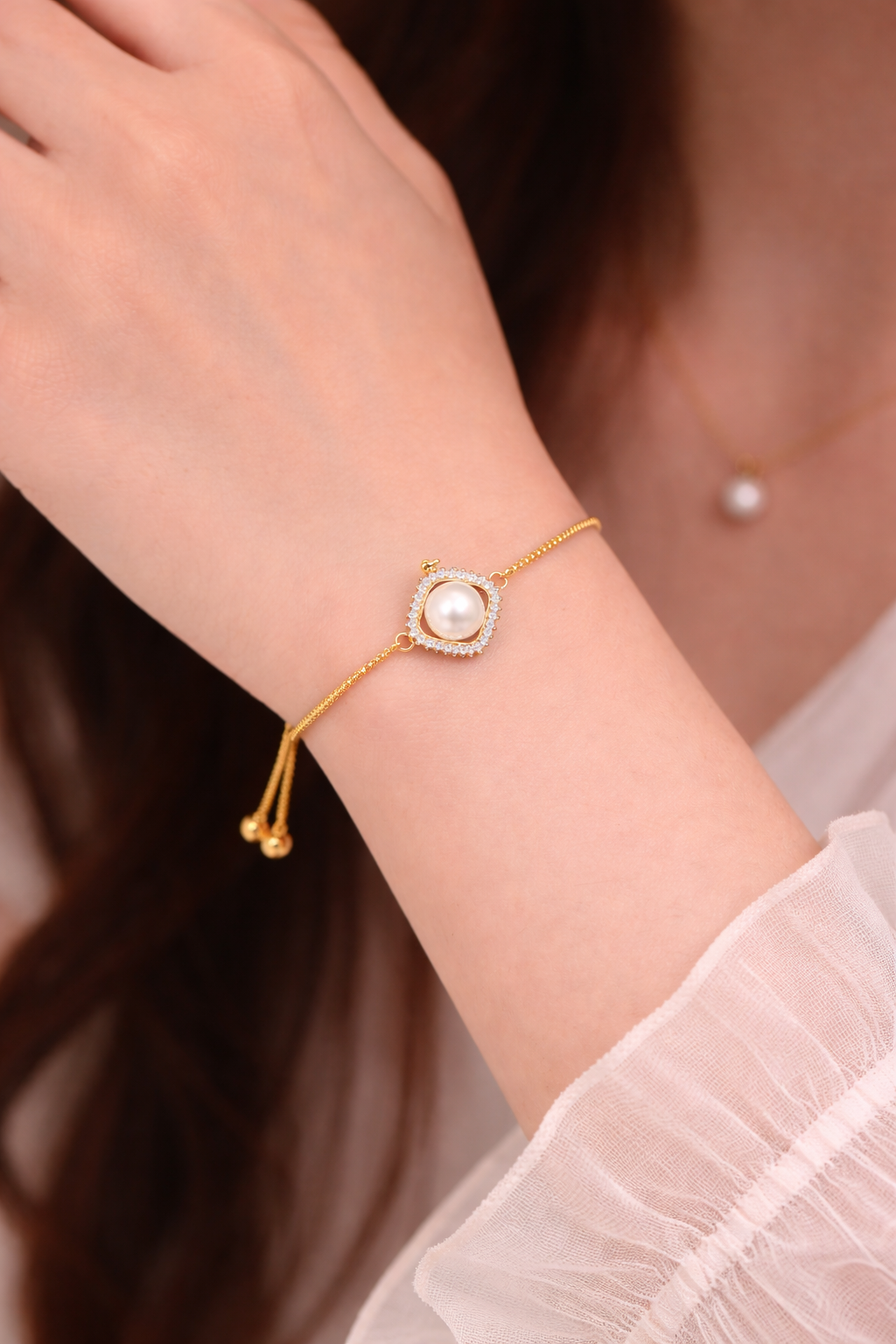 NuGold Gold Chain Bracelet for Women