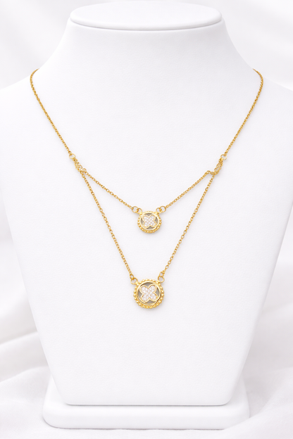 Double Layer Gold Necklace for Women