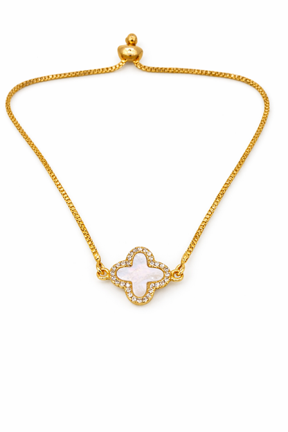 NuGold Plated Clover Bracelet for Women