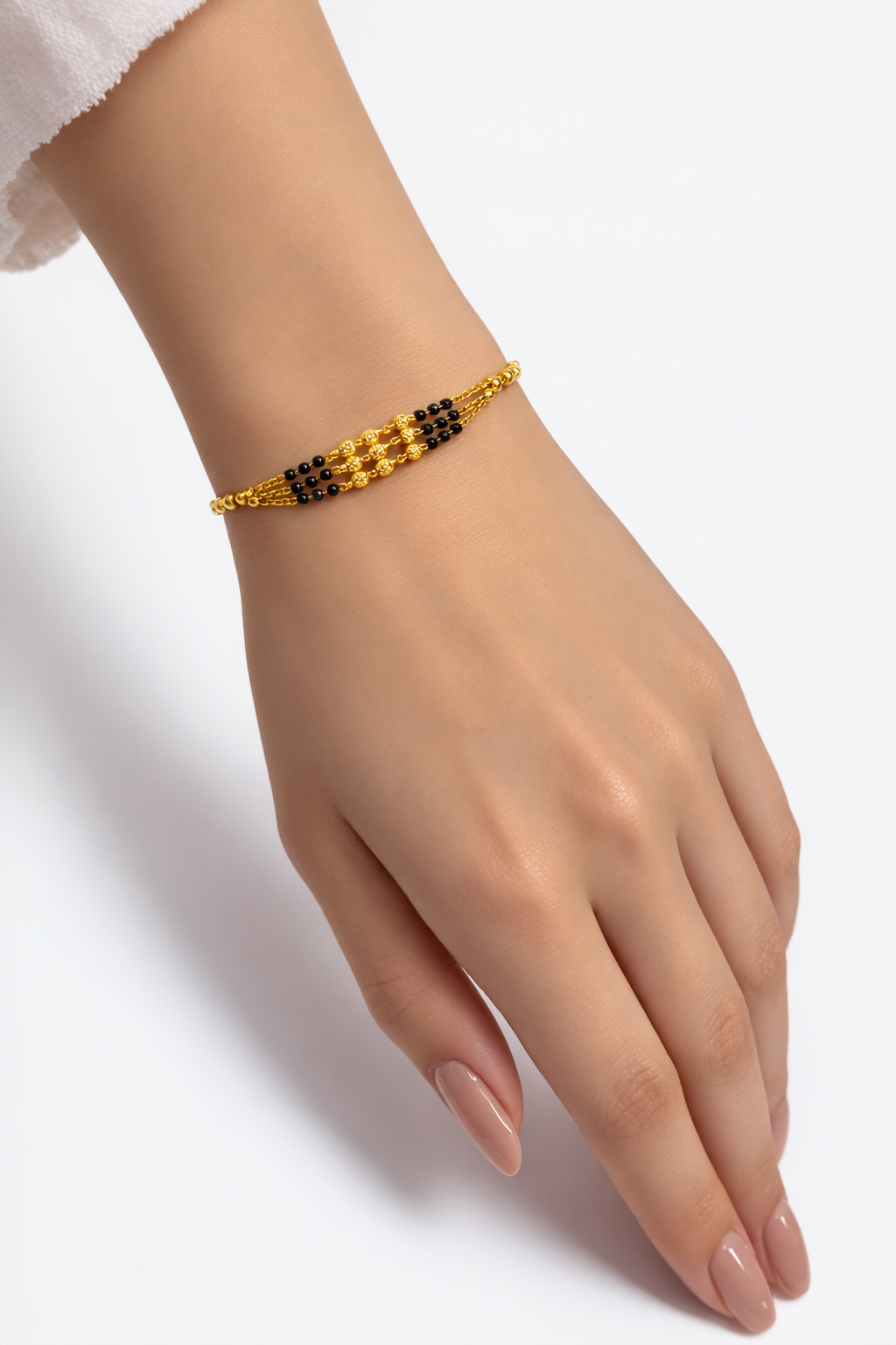 NuGold Gold Plated Mangalsutra Bracelet for Women