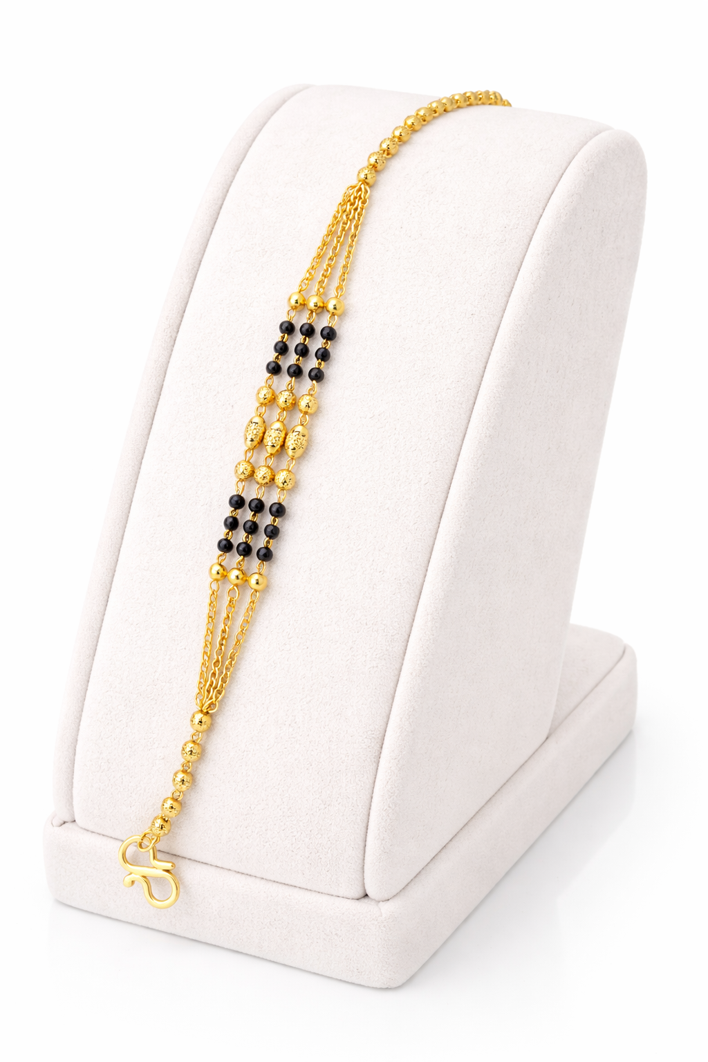 NuGold Gold Plated Mangalsutra Bracelet for Women