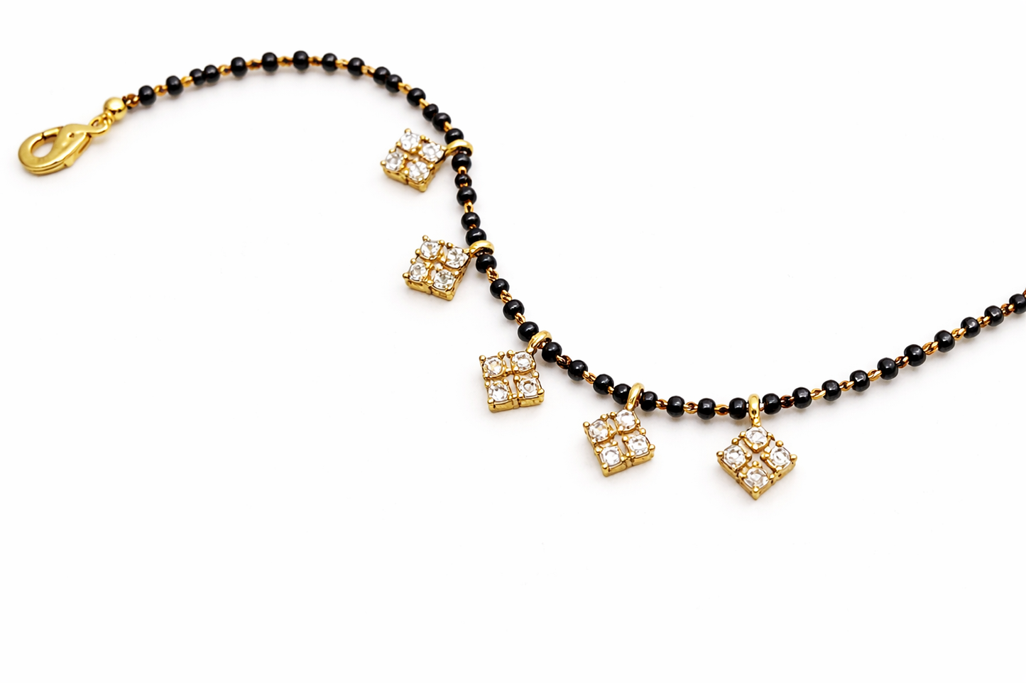 NuGold Plated Mangalsutra Charm Bracelet for Women
