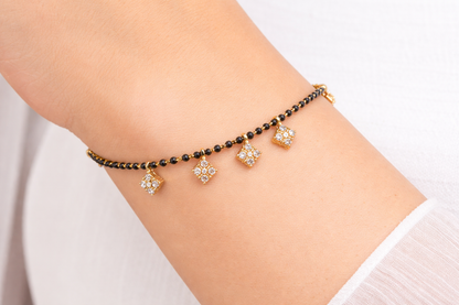 NuGold Plated Mangalsutra Charm Bracelet for Women