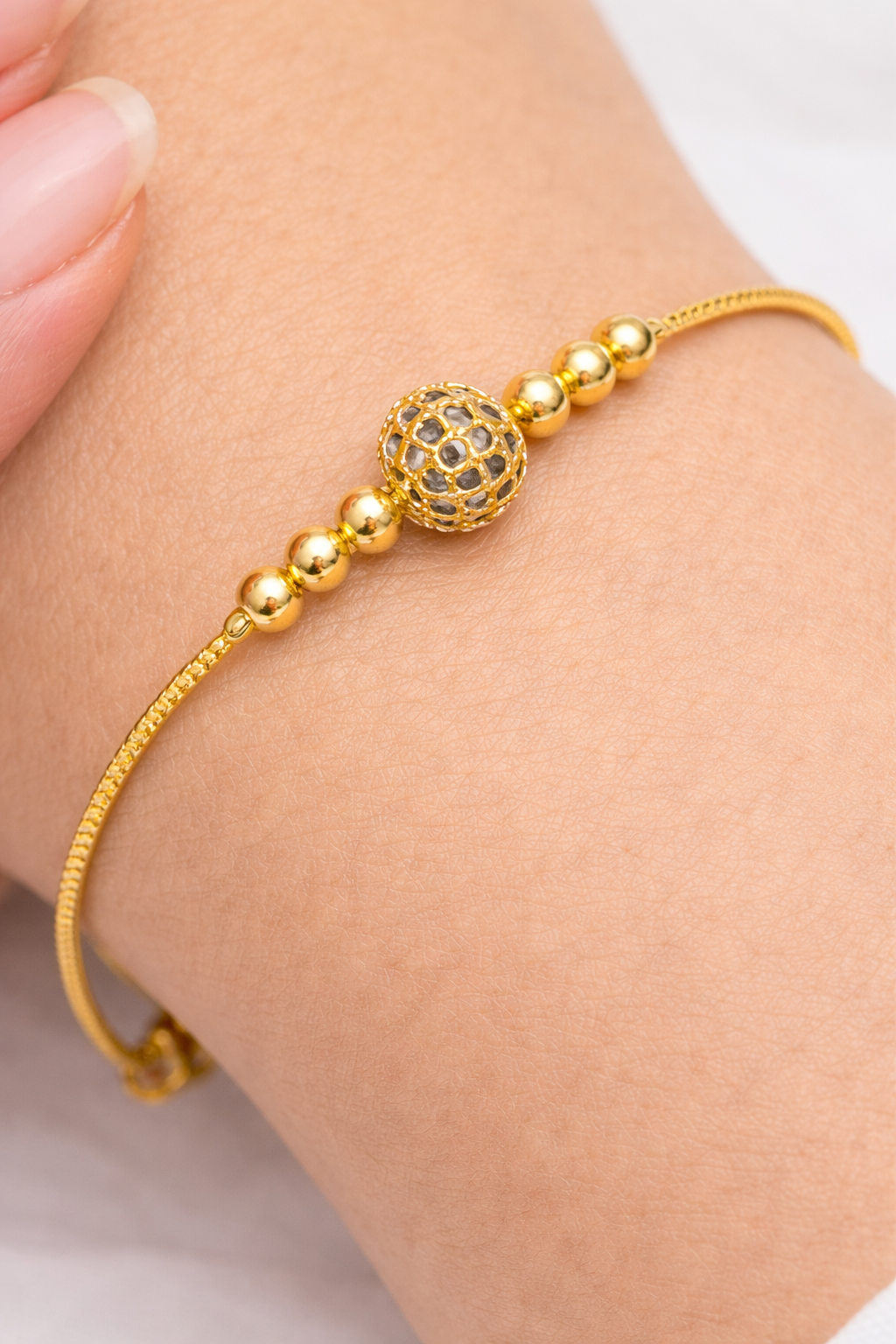 NuGold Beaded Bracelet for Women