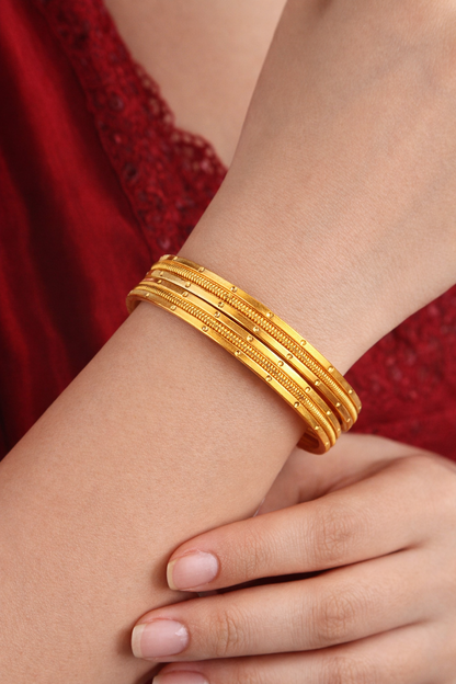 NuGold Gold Plated Designer Bangles for Women