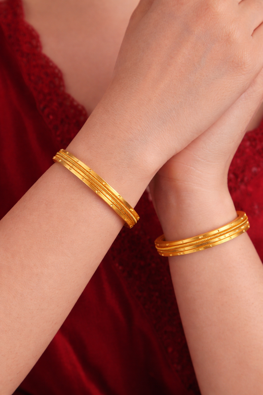 NuGold Gold Plated Designer Bangles for Women