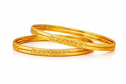 NuGold Designer Bangles for Women Set of 4