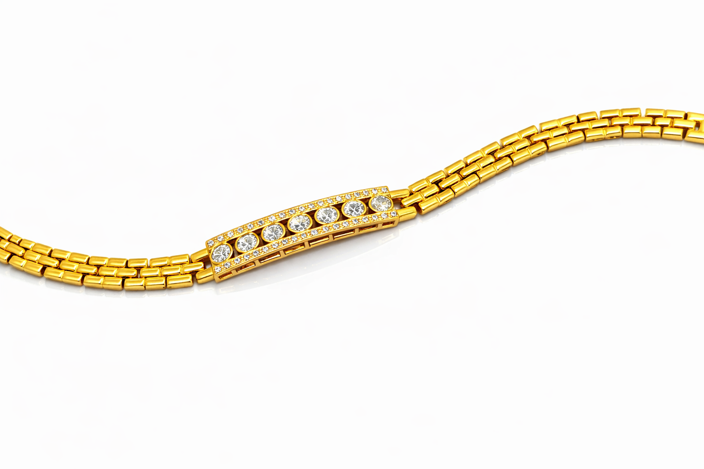 NuGold Plated Stone Bracelet for Women